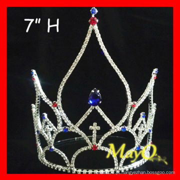 Grande representação gráfica Patriótica Crystal pageant crown